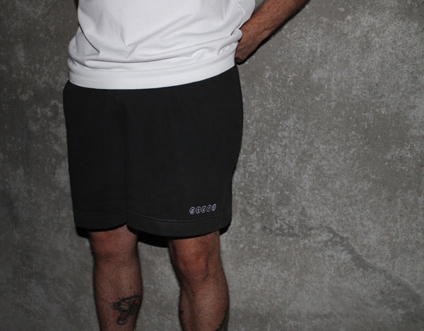 fleece shorts - faded grey