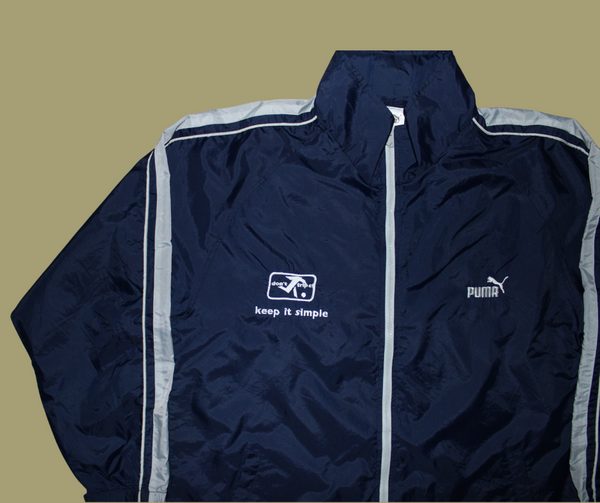 retro rework - keep it simple navy jacket (medium) 1 of 1