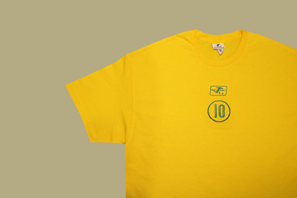 matildas world cup throwback tee (choose your own player) - yellow/green