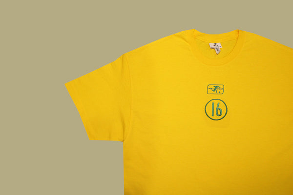 matildas world cup throwback tee (choose your own player) - yellow/green