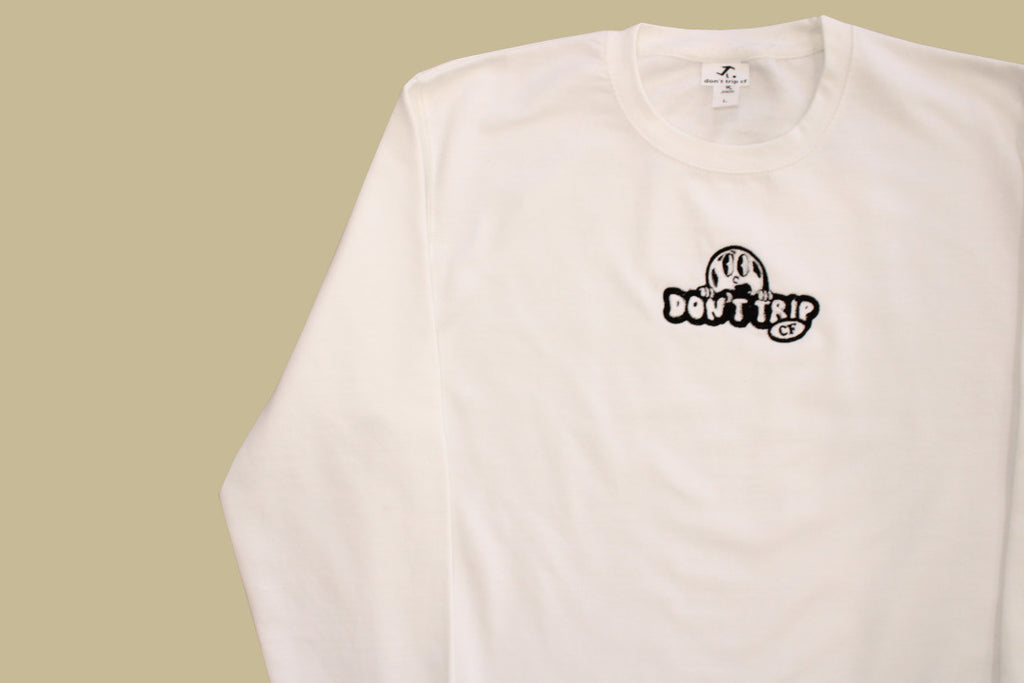 bango crewneck - white – don't trip cf