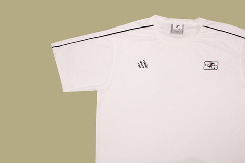 pre-season range, athletic tee (wide logo) - white