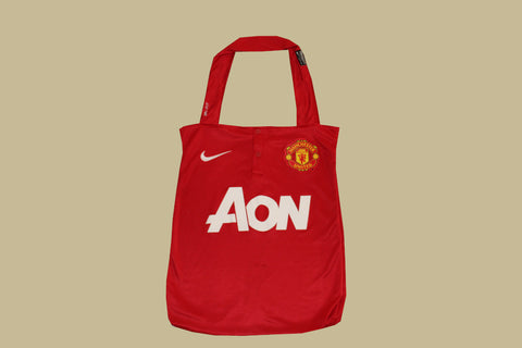 reworked man united tote bag